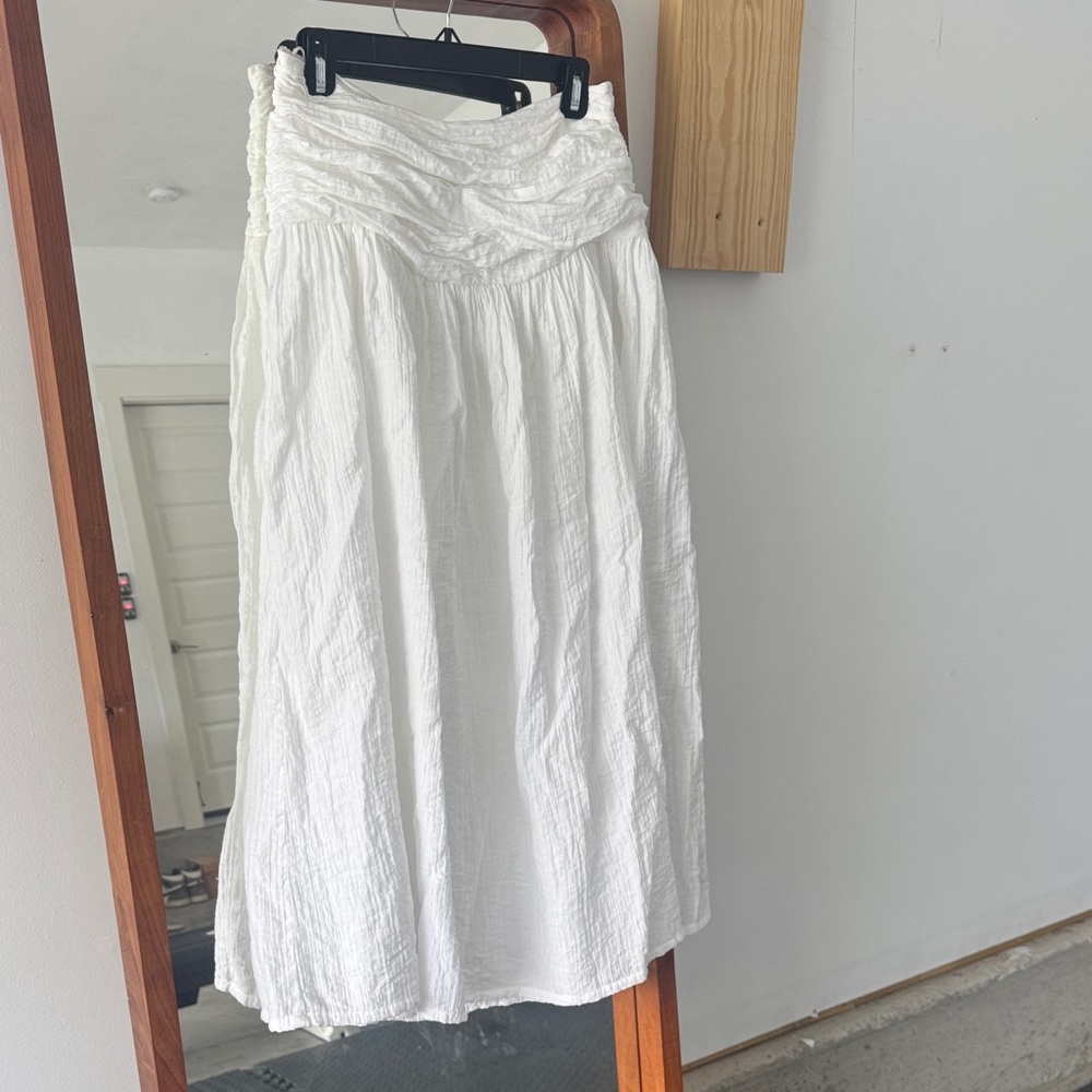 Topshop White Maxi Skirt